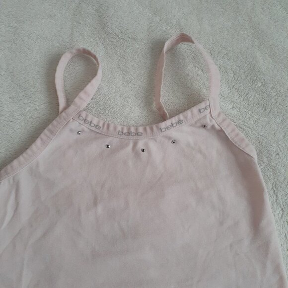 Bebe Girls Camisole Undershirts 3 Pack Gray Pink Black Medium - Picture 5 of 10